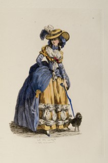 Femme à la mode du 18e siècle