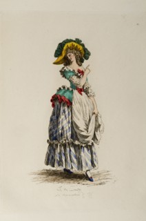 Femme à la mode du 18e siècle