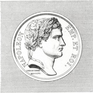 Médaille de la campagne de 1805 : portrait de Napoléon 1er