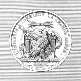 Médaille de la campagne de 1805 : symboles impériaux