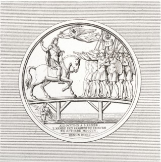 Médaille de la campagne de 1805 : allocution de Napoléon 1er au pont du Lech