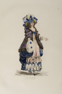 Femme à la mode du 18e siècle