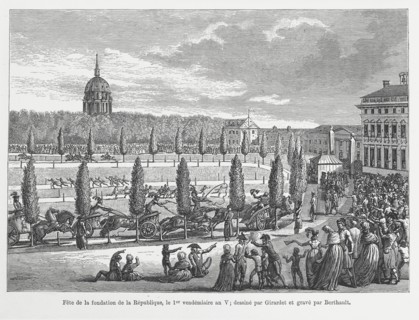 Fête de la fondation de la République, le 1er vendémiaire an V