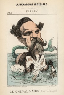 Emile Felix Fleury, Comte de . Caricature