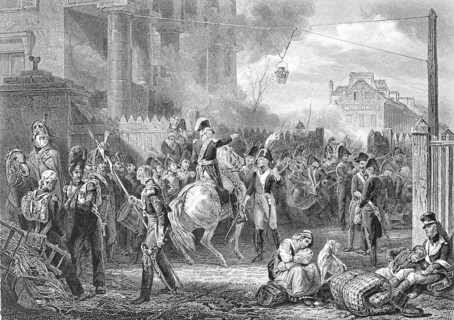 Le maréchal Moncey à la barrière de Clichy