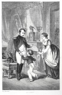 Les adieux de Napoléon 1er à son neveu, le prince Louis-Napoléon Bonaparte