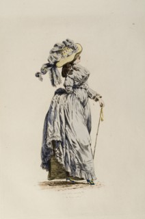 Femme à la mode du 18e siècle