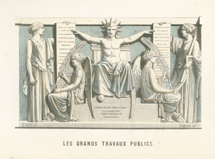 Allégorie représentant les grands travaux publics de Napoléon 1er