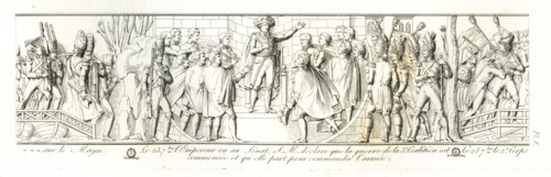 Colonne Vendôme : Déclaration de Napoléon 1er le 23 septembre 1805