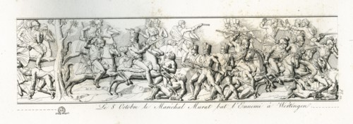 Colonne Vendôme : Le 8 octobre 1805, le maréchal Murat bat l'ennemi à Wertingen