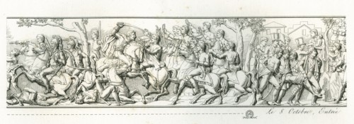 Colonne Vendôme : Le 8 octobre 1805, le maréchal Murat bat l'ennemi à Wertingen