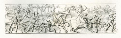 Colonne Vendôme : Le 20 octobre 1805, 1500 officiers et 40000 hommes sortent d'Ulm, posent les armes et se rendent en France.