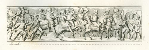 Colonne Vendôme : Le 24 octobre 1805, entrée de l'empereur Napoléon 1er à Munich.