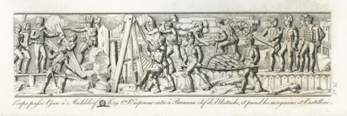 Colonne Vendôme : Le 28 octobre 1805, le 3e corps passe l'Inn à Muhldorf. Le 29 octobre, l'empereur entre à Braunau, clef de l'Autriche, et prend les magasins et l'artillerie de l'ennemi.