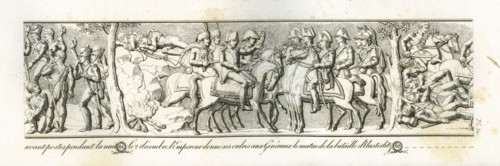 Colonne Vendôme : Le 2 décembre 1805, l'empereur donne ses ordres aux généraux, le matin de la bataille d'Austerlitz.