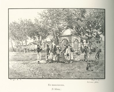 Zouaves en manoeuvres