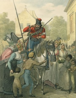 Opitz, Les Cosaques à Paris en 1814