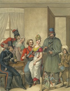 Opitz, Les Cosaques à Paris en 1814