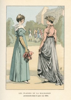 Les plaisirs de la Malmaison, promenade dans le parc en 1804