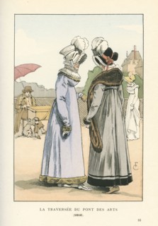 La traversée du pont des Arts, 1816