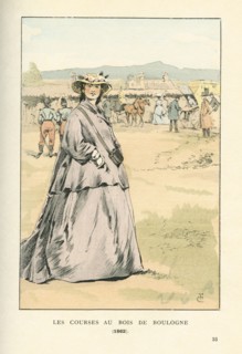 Les courses au bois de Boulogne, 1862