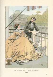 Un balcon de la rue de Rivoli, 1864
