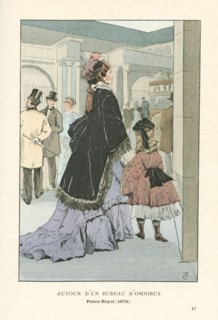 Autour d'un bureau d'omnibus, Palais-Royal, 1875