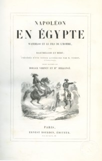 "Napoléon en Egypte, Waterloo, et Le Fils de l'Homme", page de garde