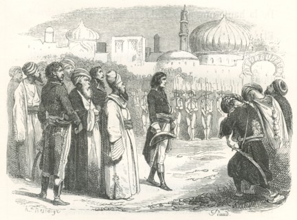 Bonaparte reçu par les Mamelouks au Caire (24 juillet 1798)