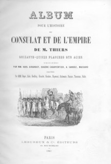 Page de garde de l'Album pour l'Histoire du Consulat et de l'Empire