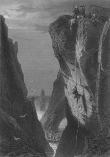 Débarquement de Georges à la falaise de Biville