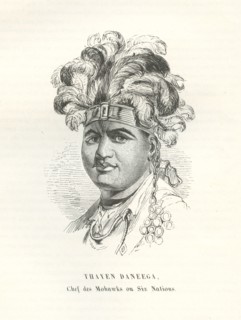 Thayen Daneega, chef des Mohawks ou Six Nations
