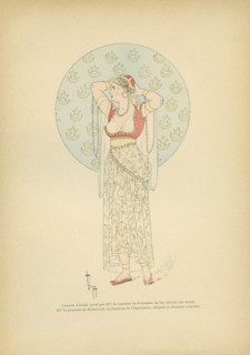 Costume d'Almée porté par Mme la comtesse de Pourtalès, au bal travesti que donna la princesse de Metternich en l'honneur de l'Impératrice