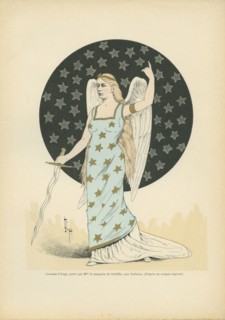 Costume d'ange porté par Mme la marquise de Galliffet aux Tuileries, sous le Second Empire