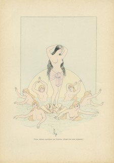 Vénus, tableau vivant représenté lors d'un bal aux Tuileries, sous le Second Empire