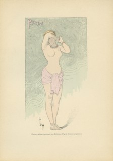 Phryné, tableau vivant représenté lors d'un bal aux Tuileries, sous le Second Empire