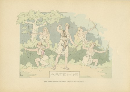 Diane, tableau vivant représenté lors d'un bal aux Tuileries, sous le Second Empire