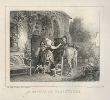 Bellangé, "Le retour au presbytère"