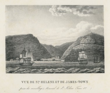 Vue de Ste Hélène et de James-Town (Ile de Sainte-Hélène)