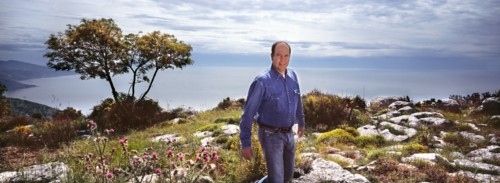Le prince Albert II de Monaco dans le domaine de Rocagel