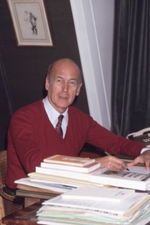 Valéry Giscard d'Estaing à son domicile, en 1980