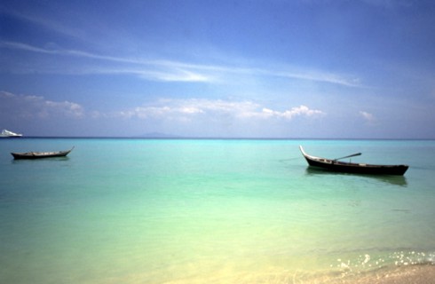 Paysage des îles Seychelles