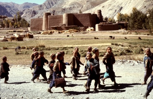 Groupe d'enfants en Afghanistan