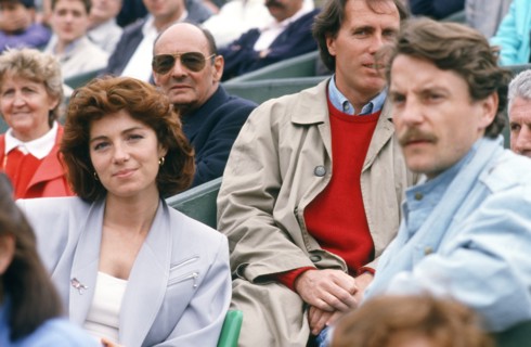Véronique Genest et Francis Cabrel, vers 1987