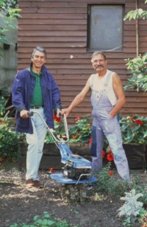 Jean-Claude Narcy et Nicolas le Jardinier, vers 1987