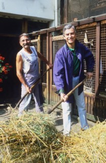 Jean-Claude Narcy et Nicolas le Jardinier, vers 1987