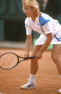 Martina Navrátilová and Chris Evert, 1986
