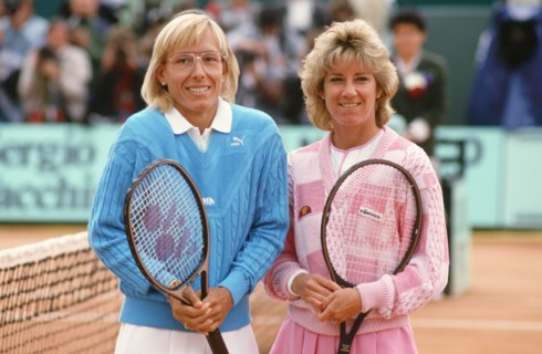 Martina Navrátilová et Chris Evert, 1986