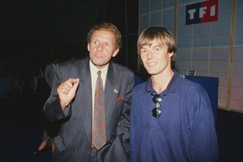 Patrick Poivre d'Arvor et Nicolas Hulot, 1990