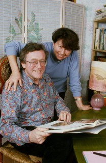 Gilbert Kahn et sa femme, 1990